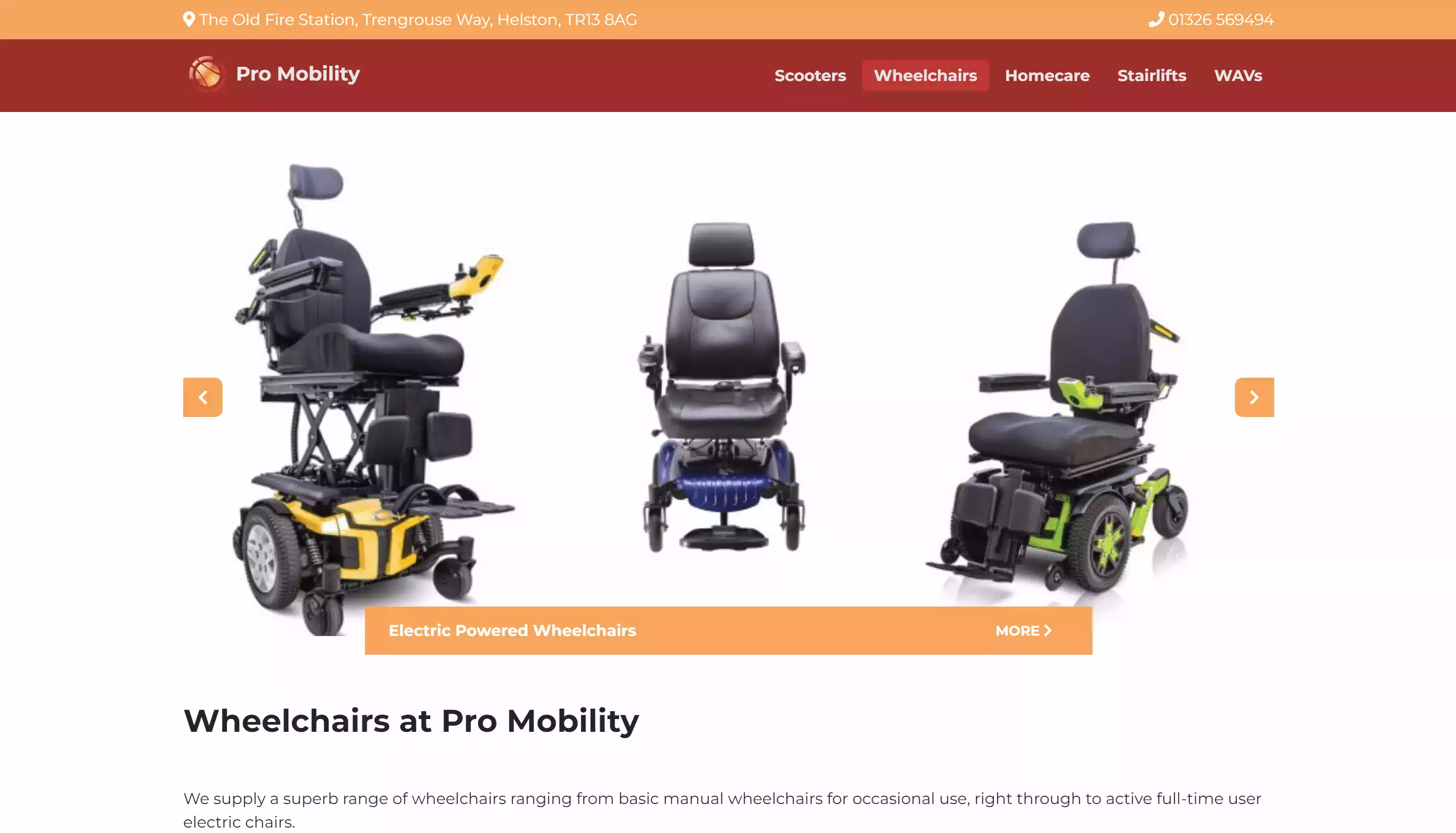 Pro Mobility Website